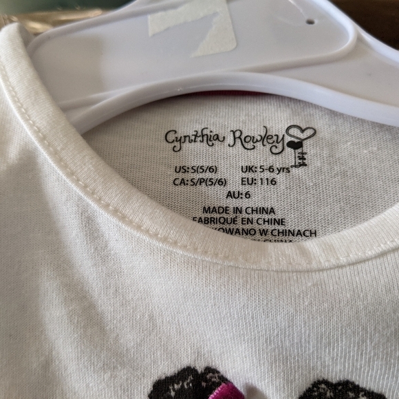 Cynthia Rowley Orange & White Long Sleeve Tee, comes with a cute headband - Picture 3 of 6